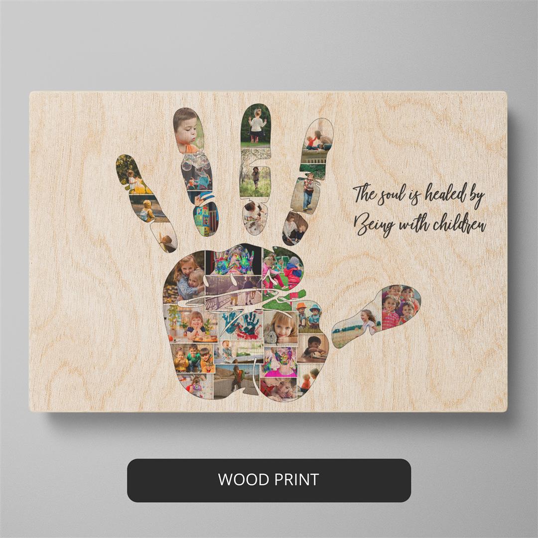 Create memories with a hand artwork photo collage