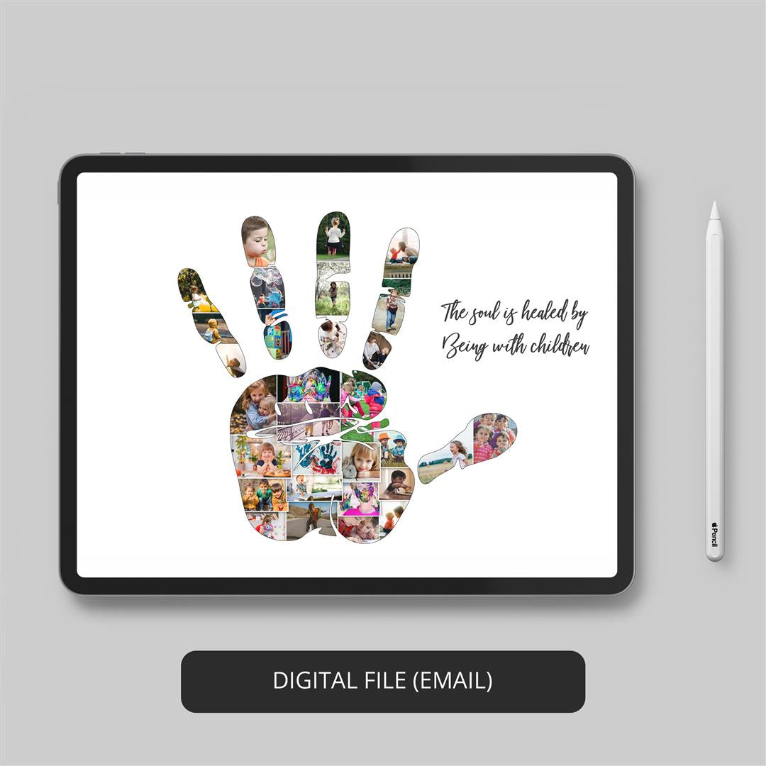 Capture moments forever - Handcrafted photo collage for the nursery