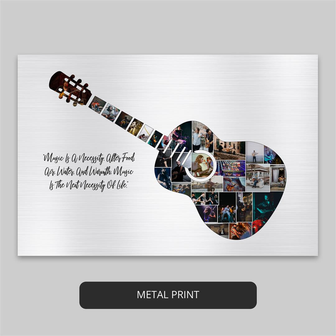 Unique Guitar Gifts: Show Appreciation to Guitar Players with a Personalized Photo Collage