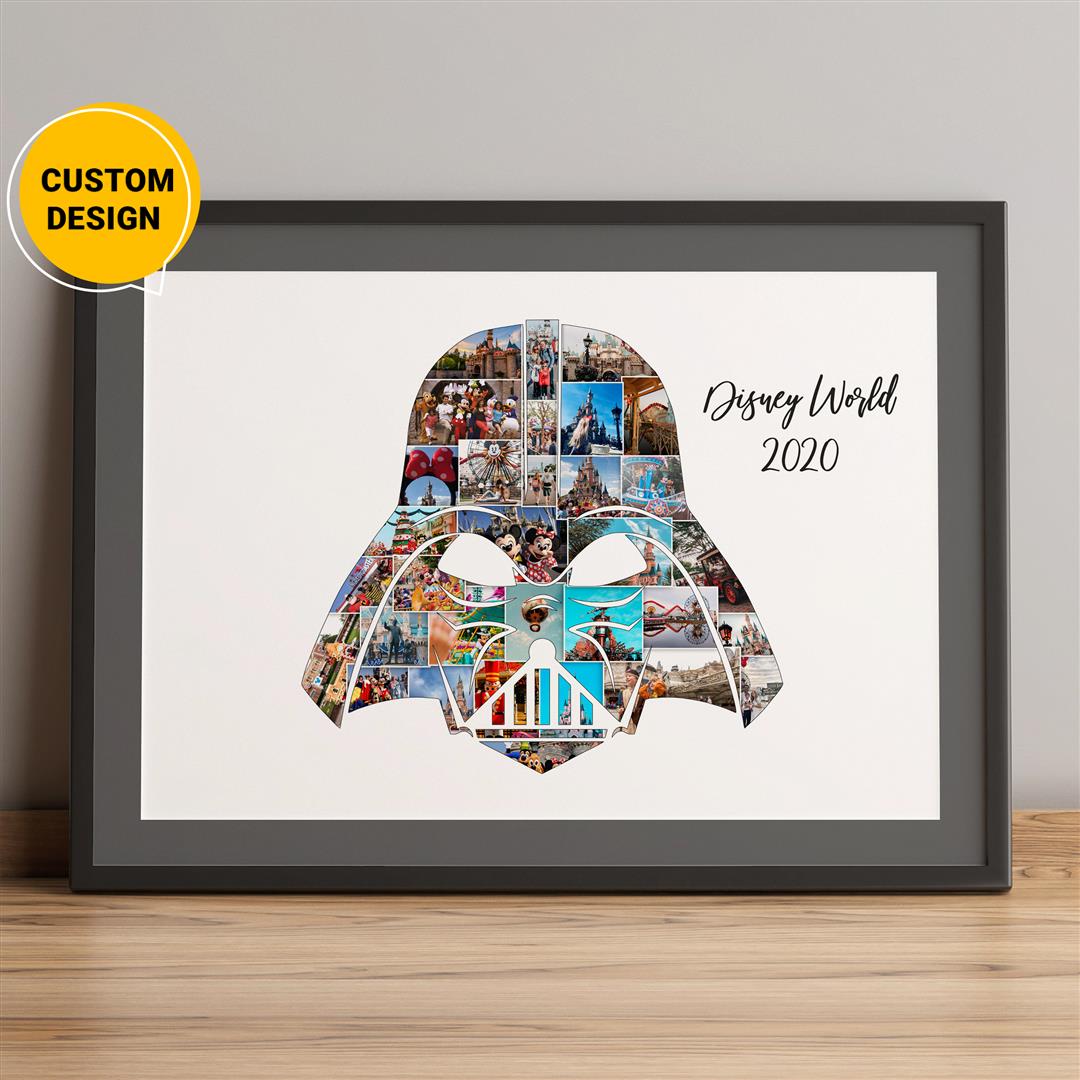 Personalized Photo Collage - Ideal Darth Vader Gifts for Him or Her