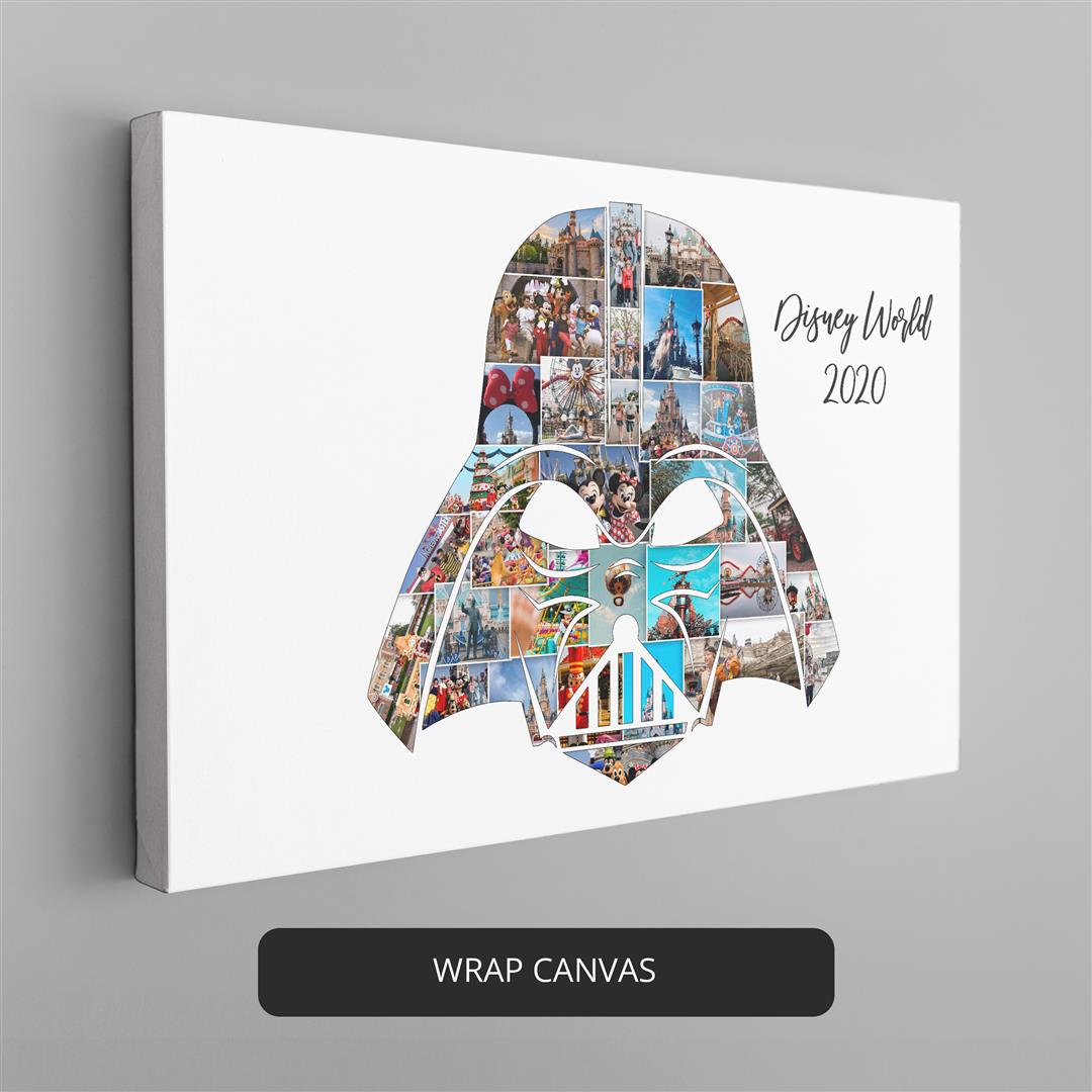 Express Your Love for Star Wars with this Darth Vader Collage Poster