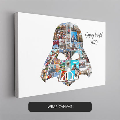 Express Your Love for Star Wars with this Darth Vader Collage Poster