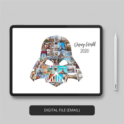 Unleash the Force with this Darth Vader Themed Photo Collage