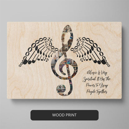 Decorate your space with stunning g clef wall art in this photo collage