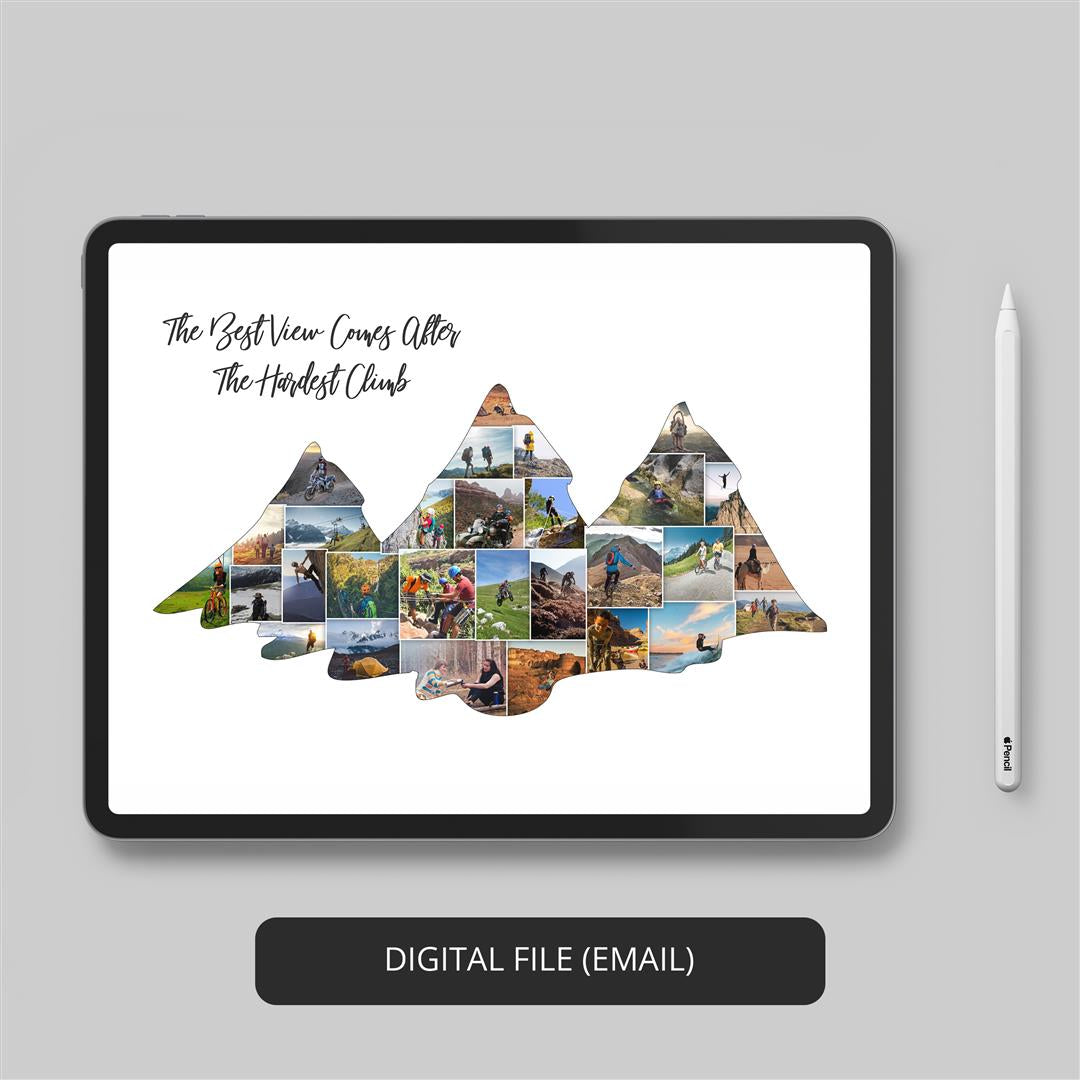 Custom Mountain Collage - Ideal Mountain Themed Gift
