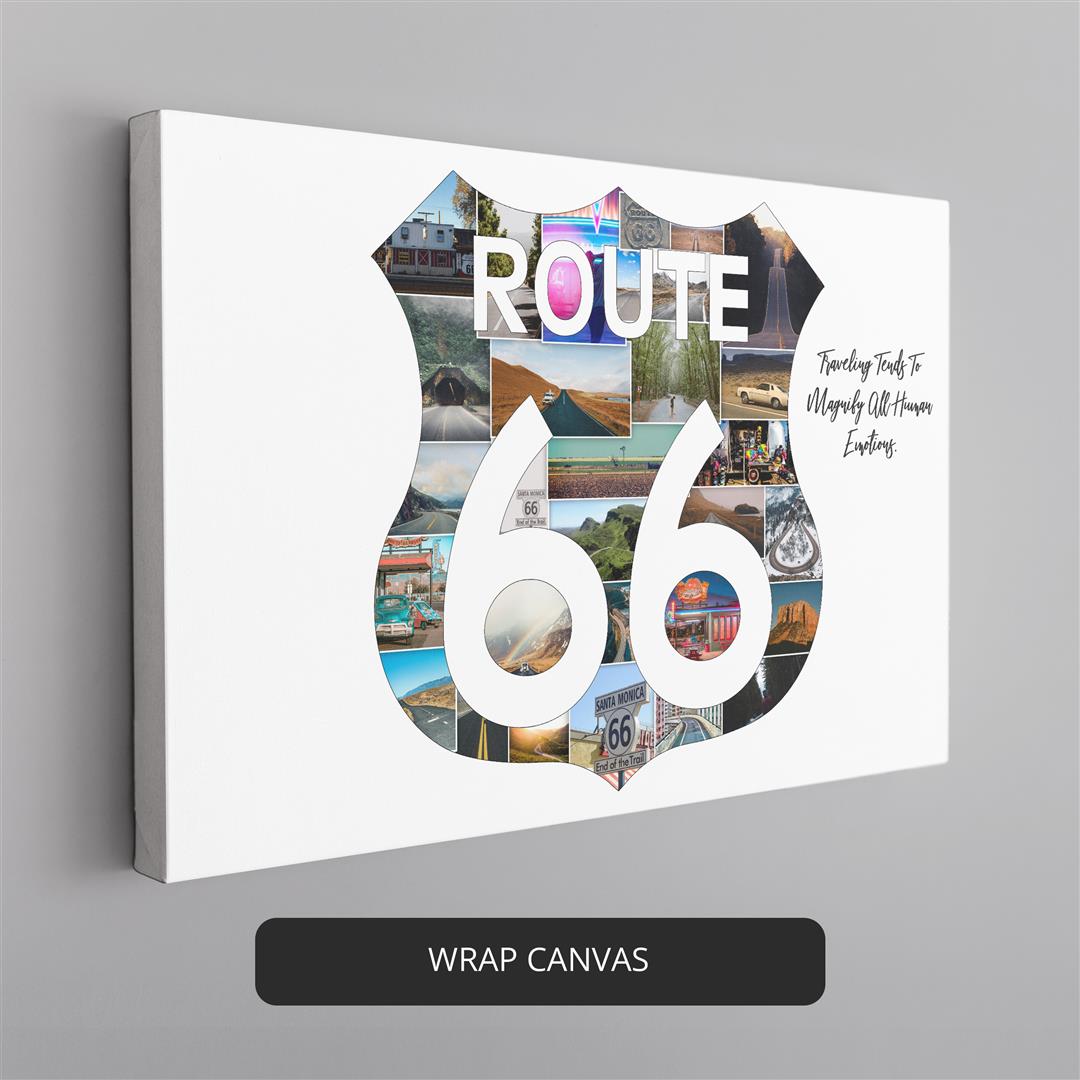 Capture the Spirit of the Route 66 Marathon with a Customized Photo Collage
