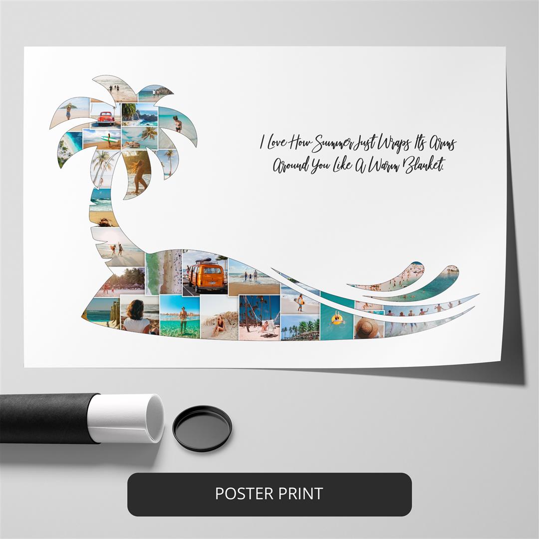 Gifts for Beach Lovers: Personalized Beach Gift Collage