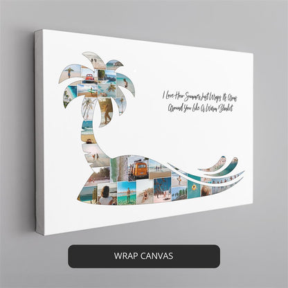 Beach Gifts for Him and Her: Personalized Photo Collage