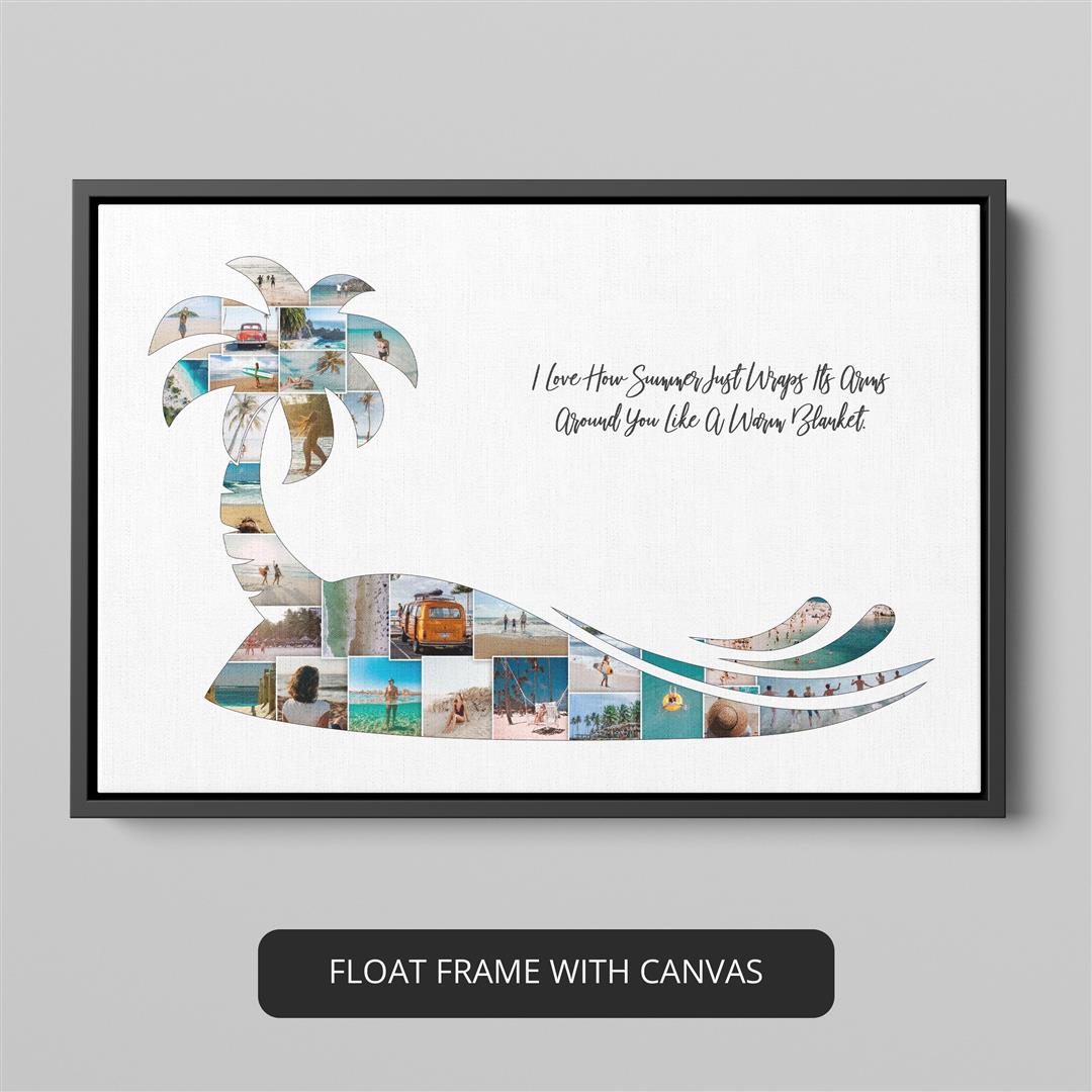 Custom Beach Lover Gifts: Personalized Photo Collage