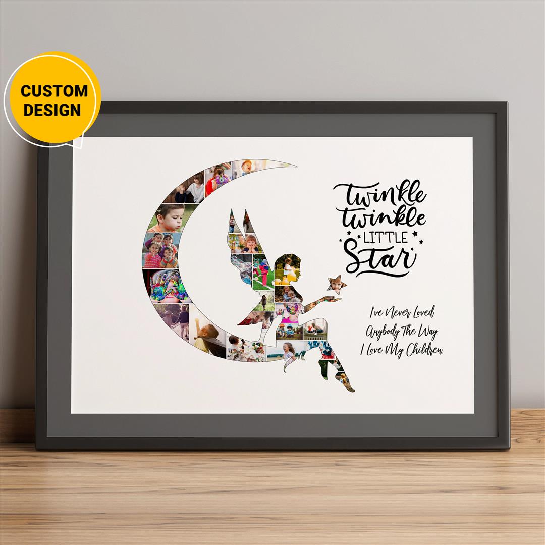 Personalized Baby Girl Gifts: Adorable Photo Birthday Collage