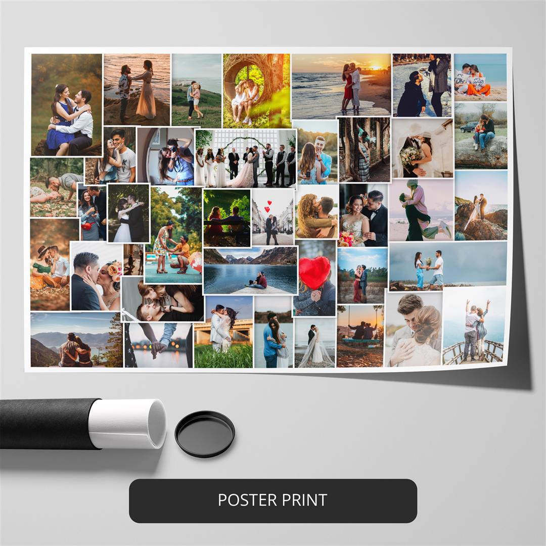 Unique Anniversary Gift Ideas: Personalized Photo Collage for Couples