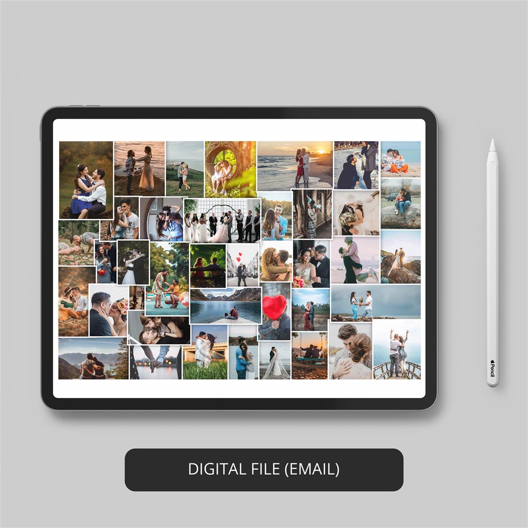 Turn Memories into Art: Anniversary Photo Collage and Artwork