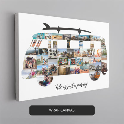 Thoughtful caravan gifts for her: Personalized photo collage