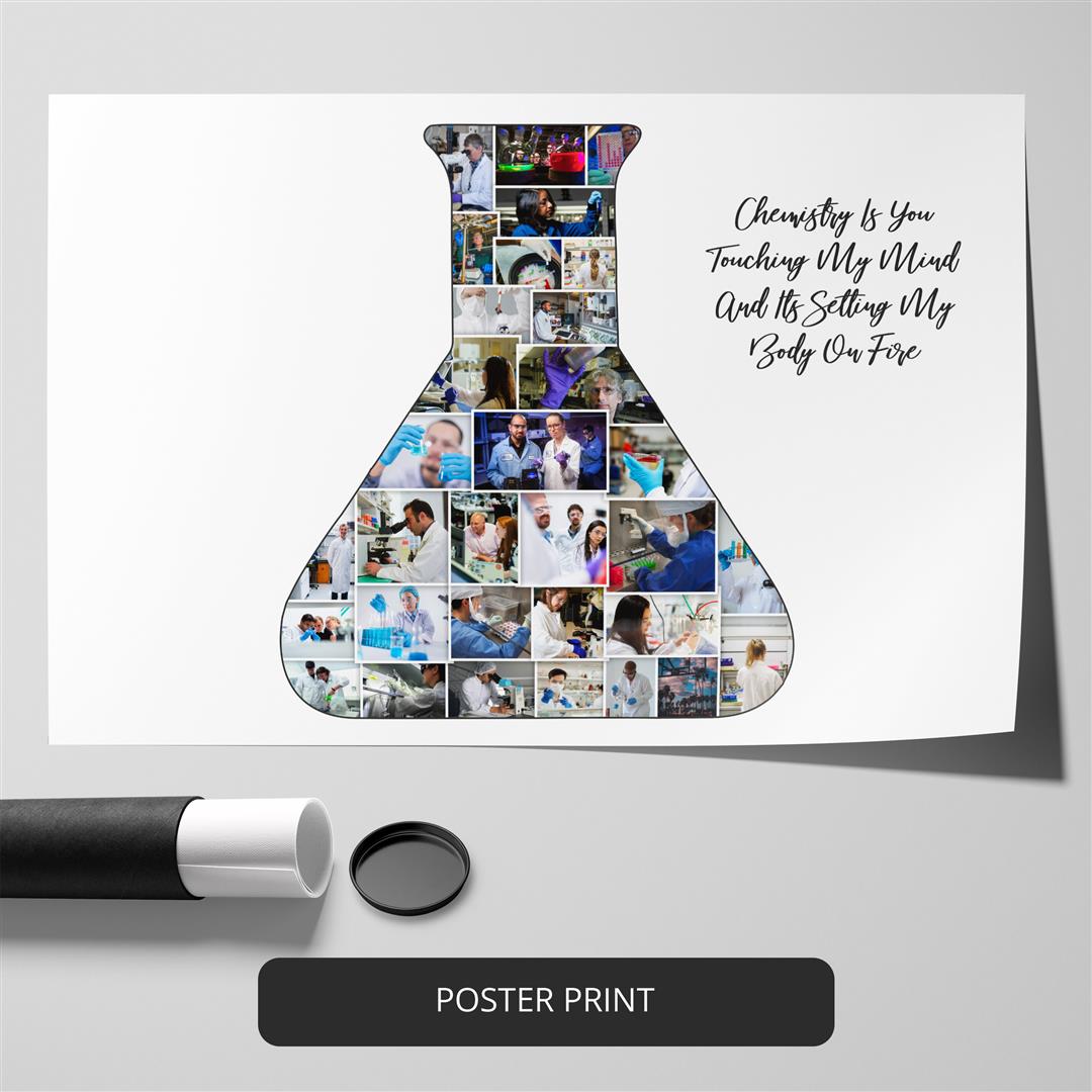 Unique Chemistry Teacher Gifts - Custom Photo Collage