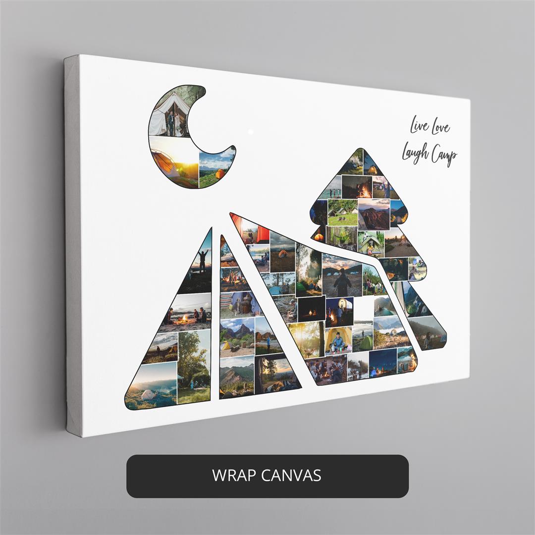 Camping gift ideas: Create a one-of-a-kind photo collage for your loved one