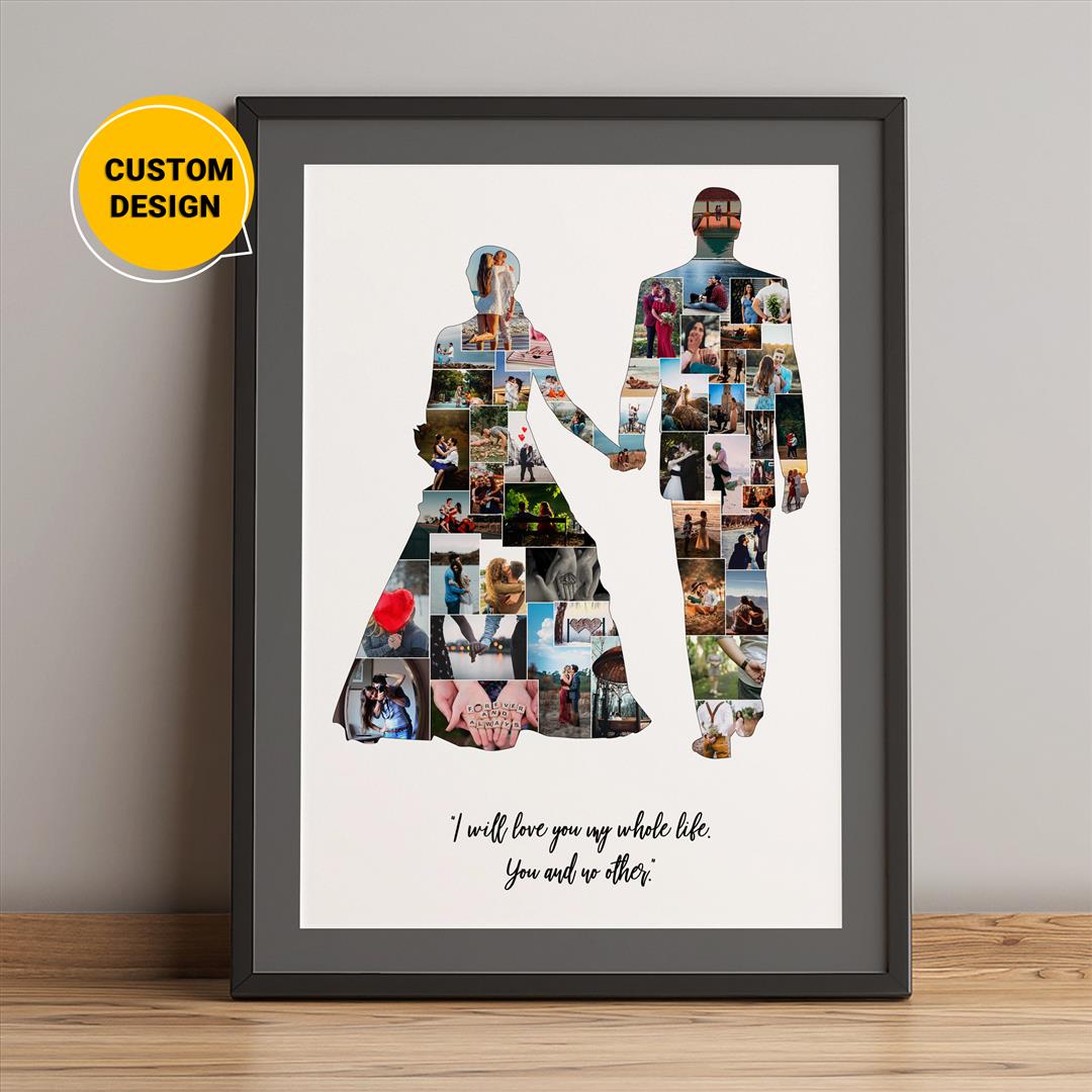 Personalized Photo Collage - Perfect Anniversary Gift for Couples
