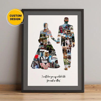 Personalized Photo Collage - Perfect Anniversary Gift for Couples