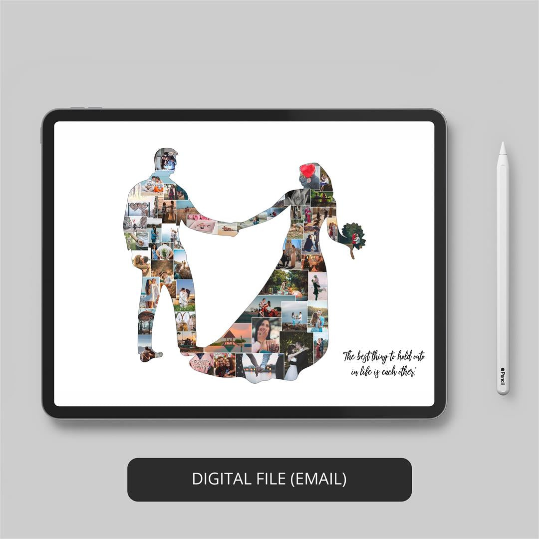 Cherish Your Love: Couple Photo Collage - Perfect Anniversary Gift
