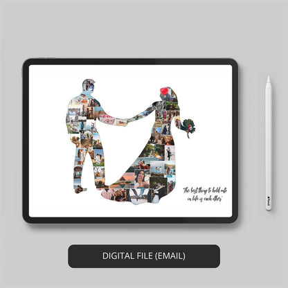 Cherish Your Love: Couple Photo Collage - Perfect Anniversary Gift