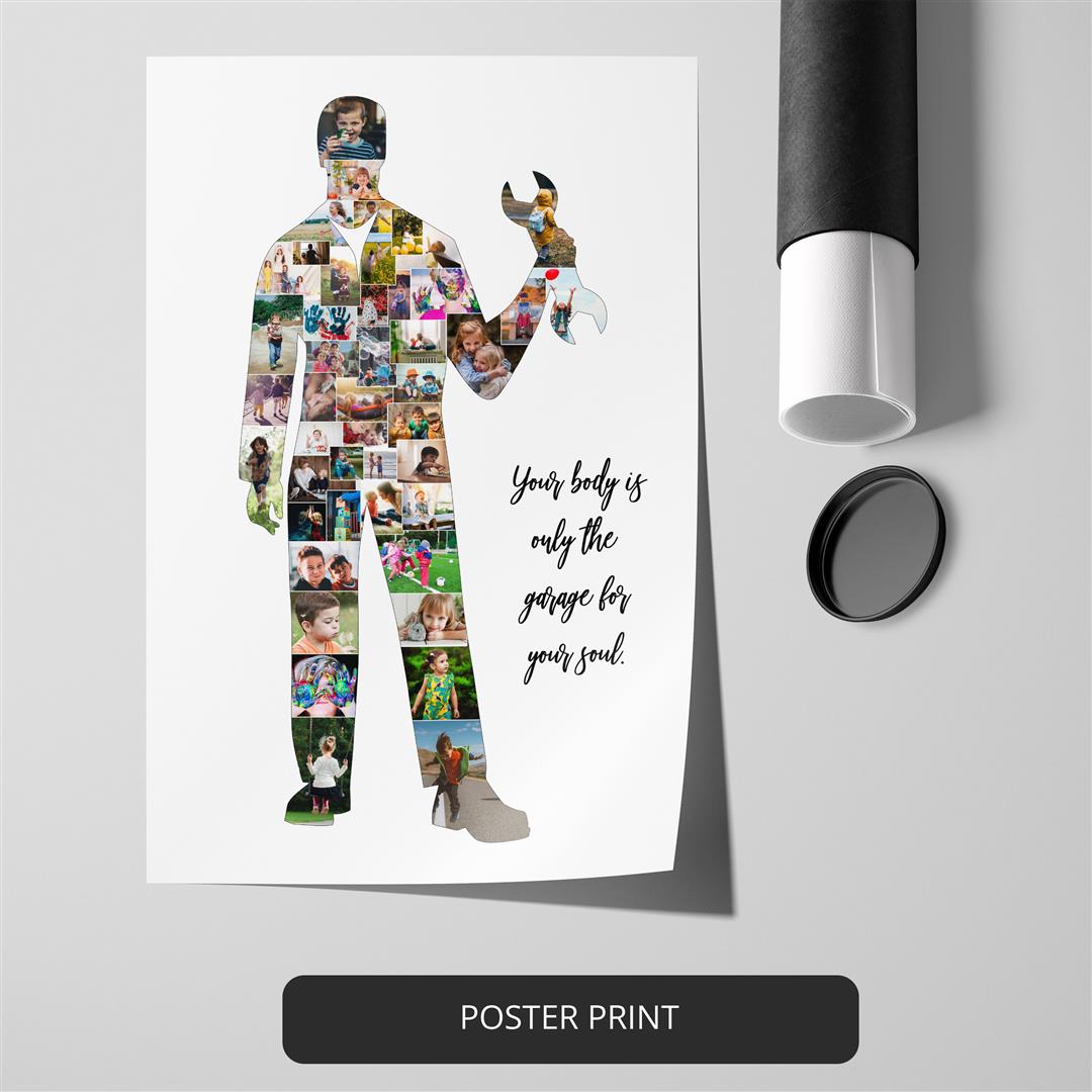 Mechanic Gift Ideas - Customized Photo Collage for Mechanics and Engineers