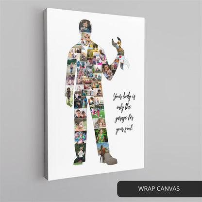Best Gifts for Mechanics - Personalized Photo Collage with Mechanical Artwork