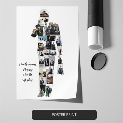 Unique Business Man Gifts: Personalized Photo Collage