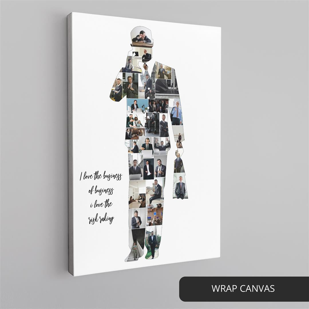 Personalised Business Gifts: Custom Photo Collage for Business Men