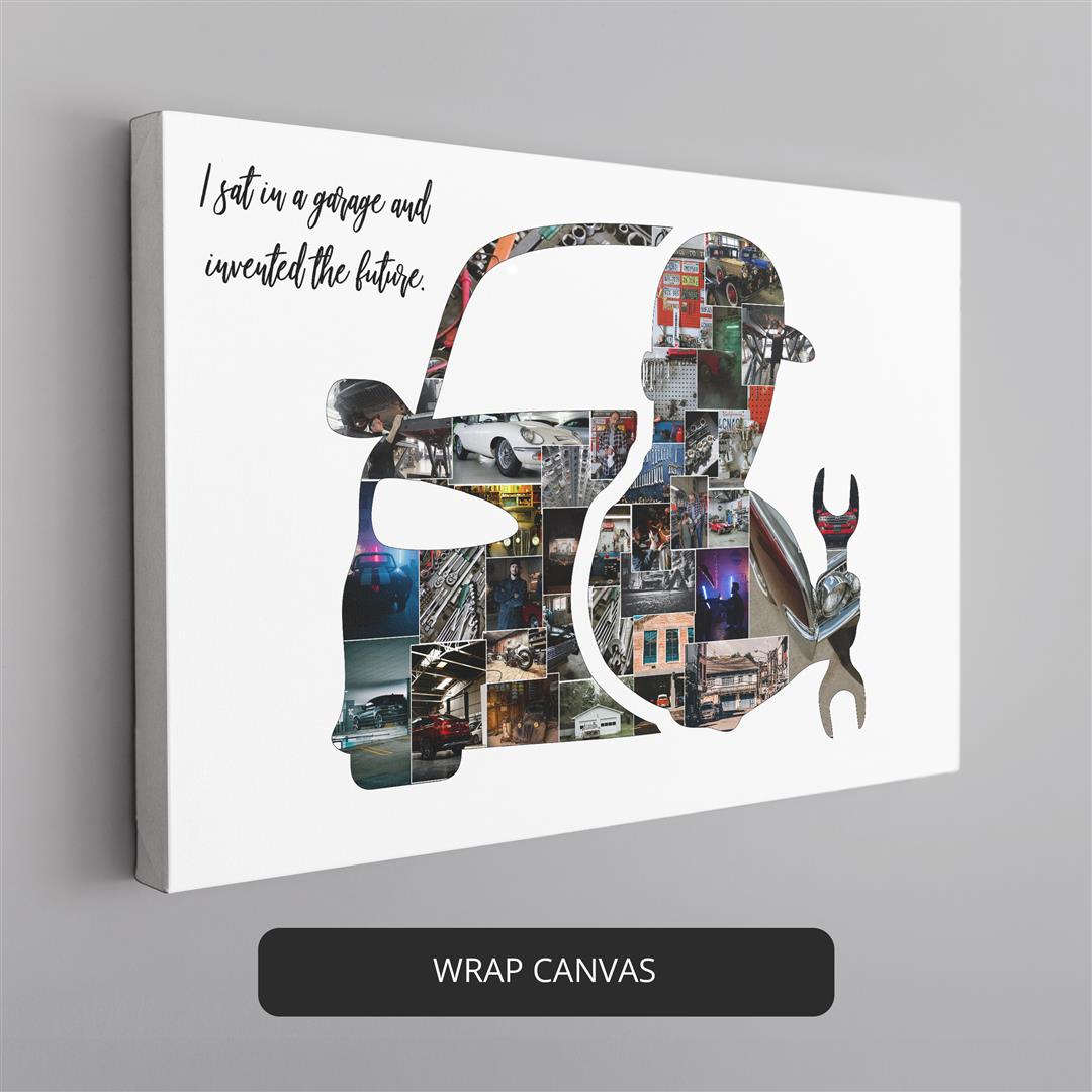 Mechanic Gift Ideas: Personalized Photo Collage for Your Mechanic Boyfriend