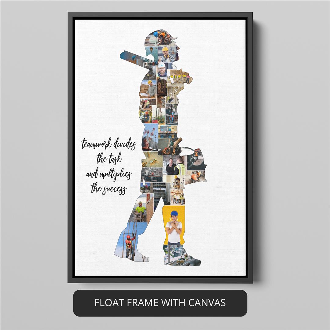Father's Day gifts for carpenters - Personalized photo collage for carpenter dads