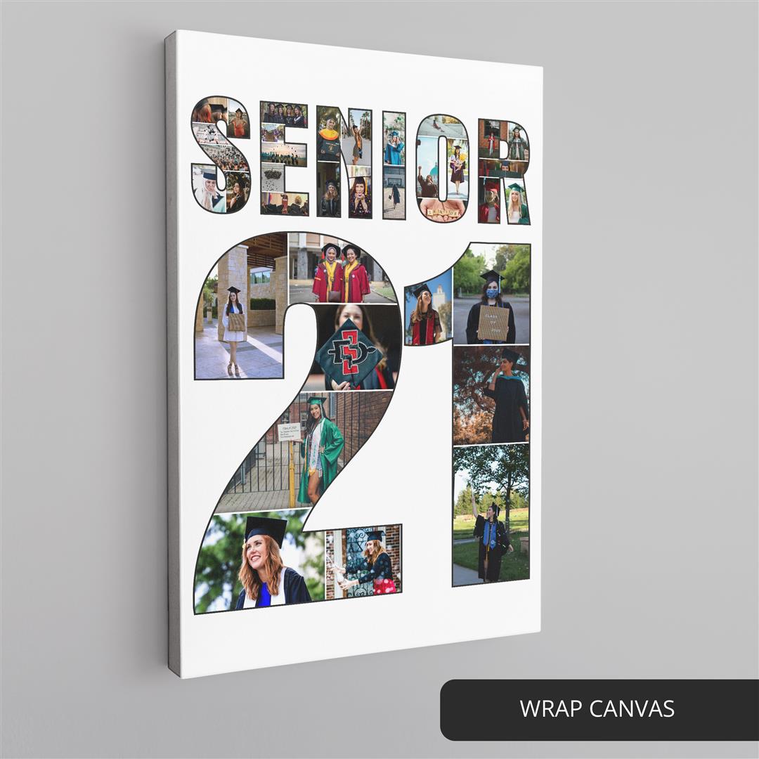 Senior 2021 - Celebrate with a Custom Photo Collage Gift