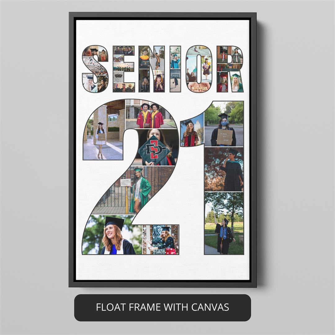 Graduation Gifts for High School Seniors - Custom Photo Collage to Cherish