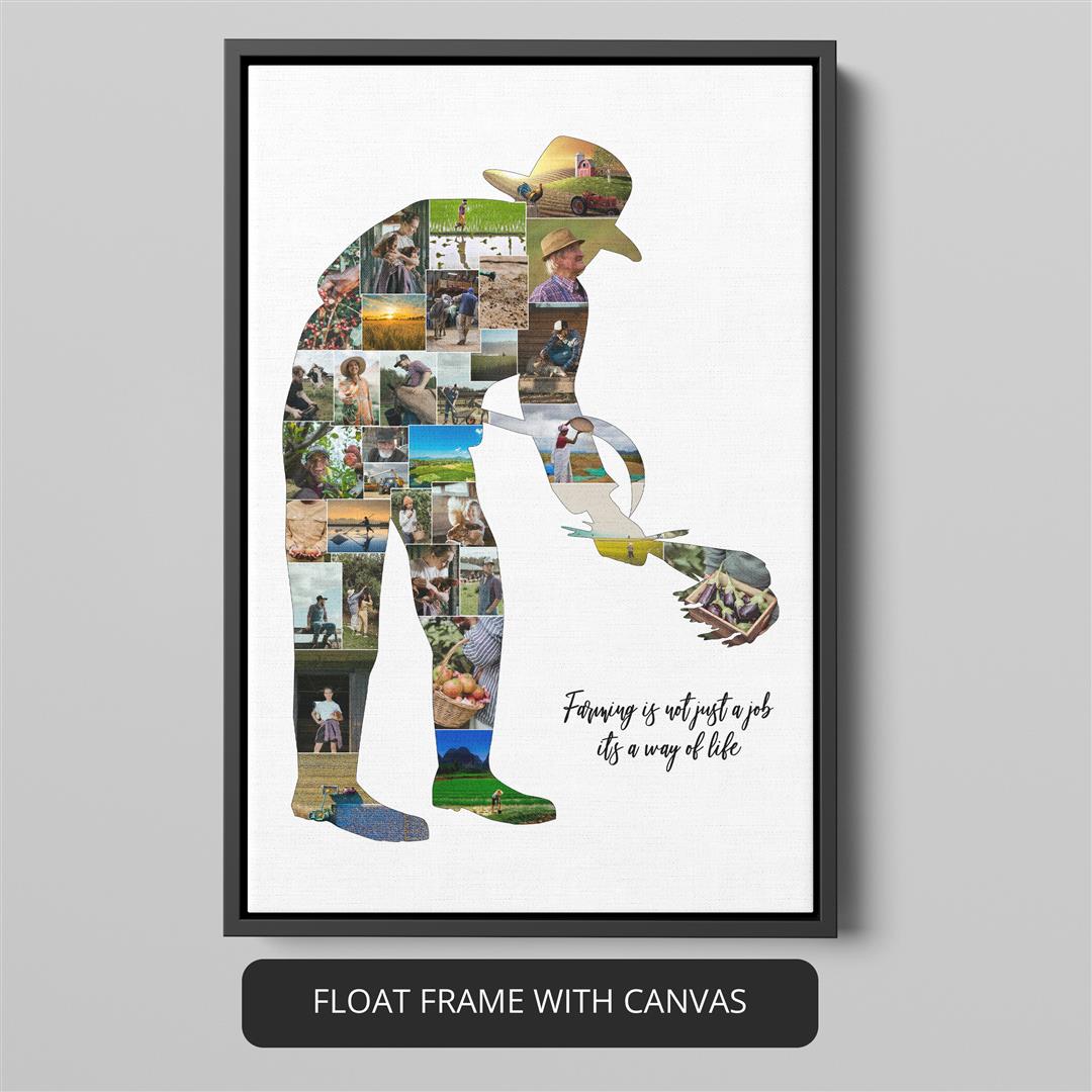 Gift for a Farmer - Customizable Photo Collage Celebrating Farm Life