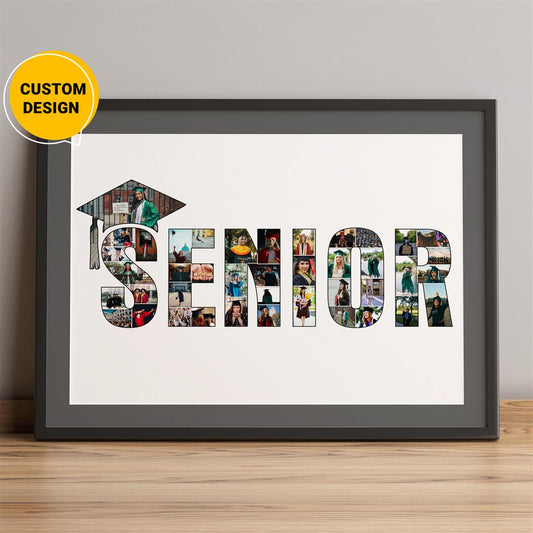 Personalized photo collage graduation gift for high school seniors - Class of 2021