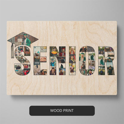 College graduation gift - Custom photo collage for senior graduates