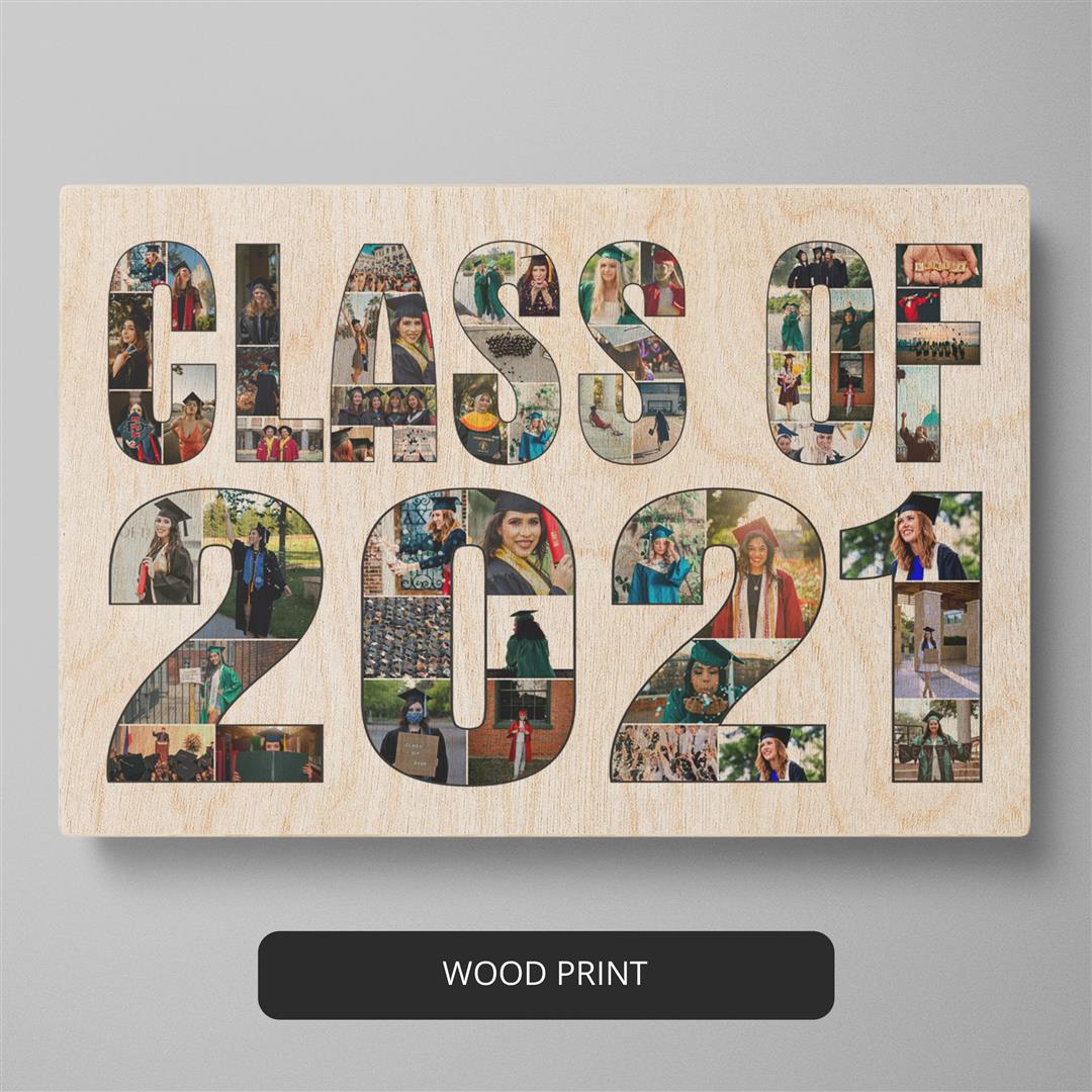 Gifts for senior graduates: Personalized photo collage for Class of 2021