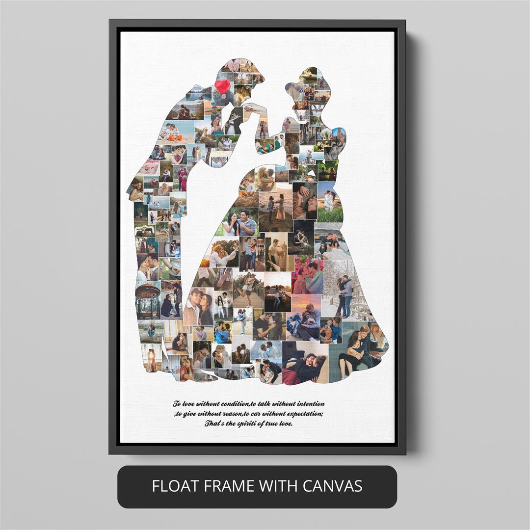 Couple Gift Ideas - Personalized Photo Collage for Memorable Moments