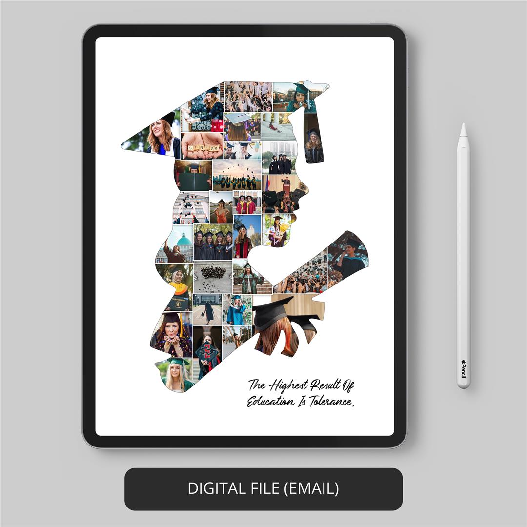 Graduation Gift Ideas for Her: Personalized Photo Collage Keepsake