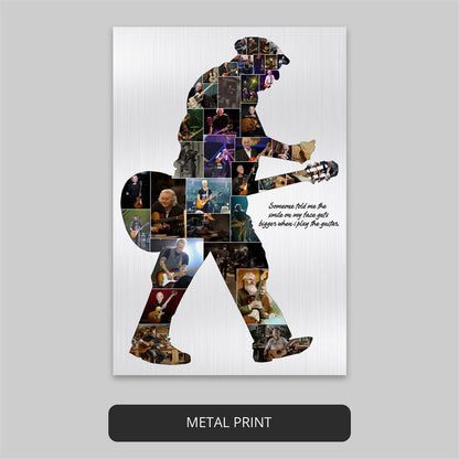 Custom Photo Collage - Ideal Gift for a Guitar Player