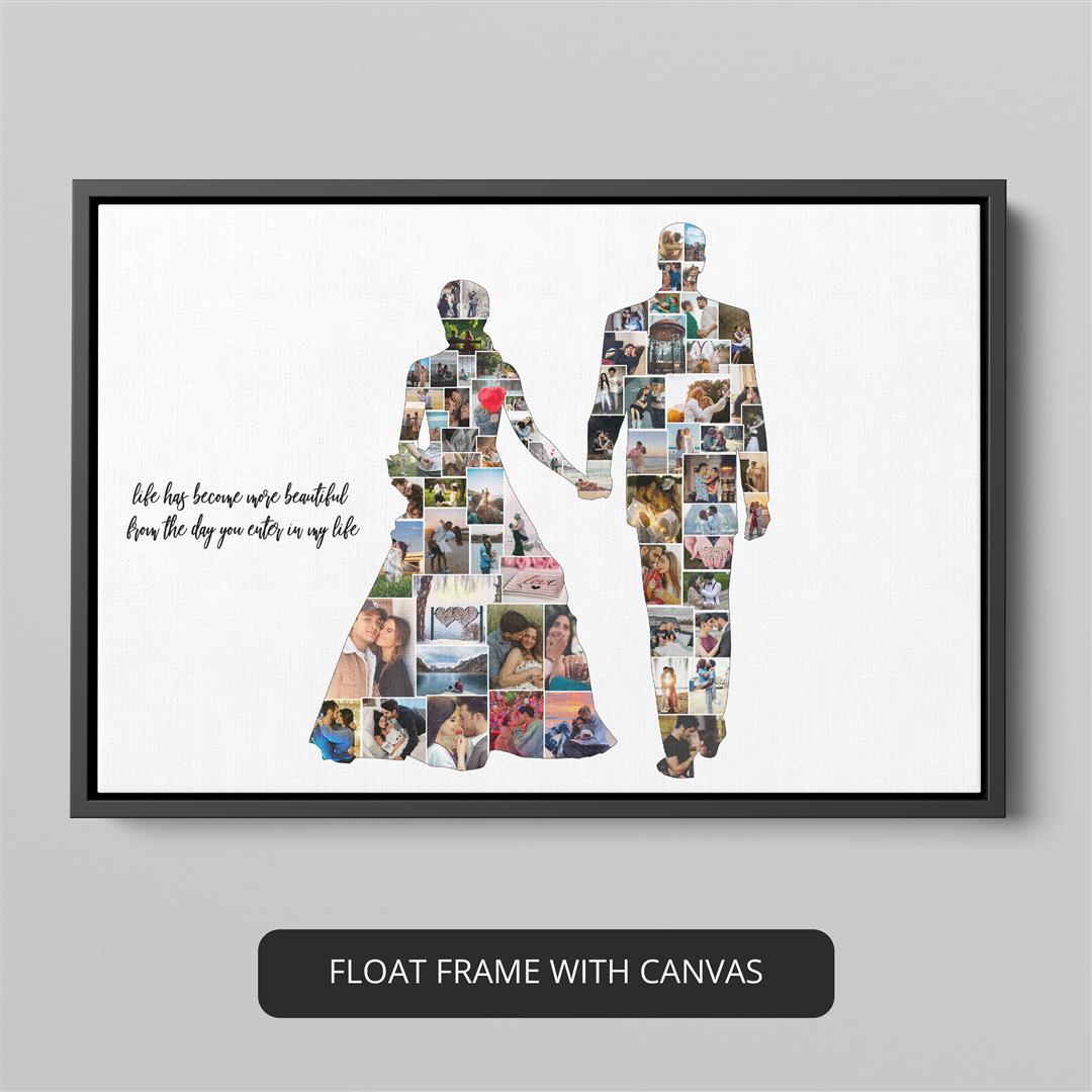 Elevate Their Space: Personalized Wedding Gifts for Couple - Couple Canvas Wall Art
