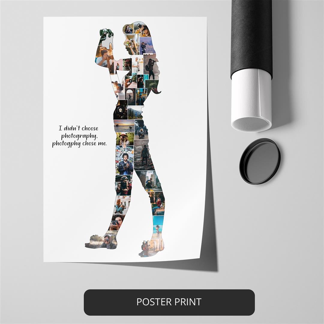 Mother-son art photo collage - perfect gift for photographers