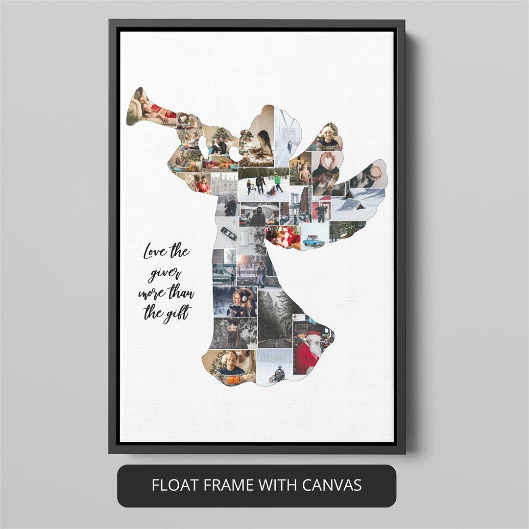 Unique Christmas Gift Idea: Personalized Photo Collage for Parents, Teachers, and Her