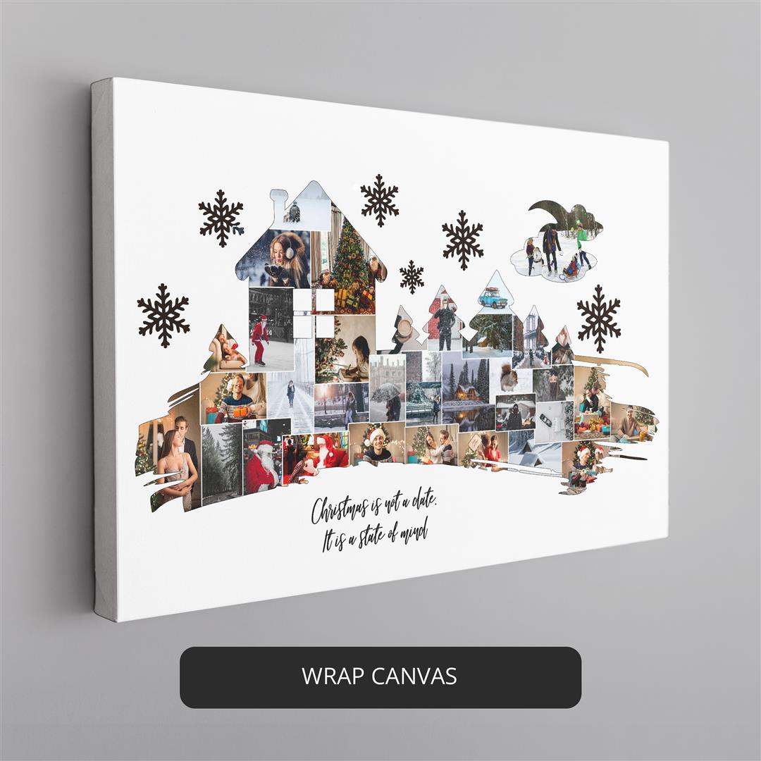 Christmas Canvas Art: Handmade Photo Collage for Memorable Presents