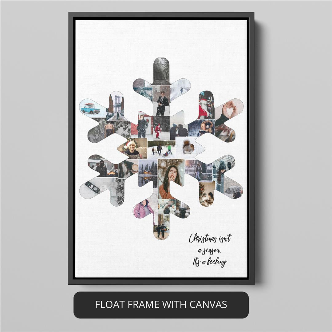 Dad Christmas Gifts: Memorable Personalized Photo Collage for Your Father