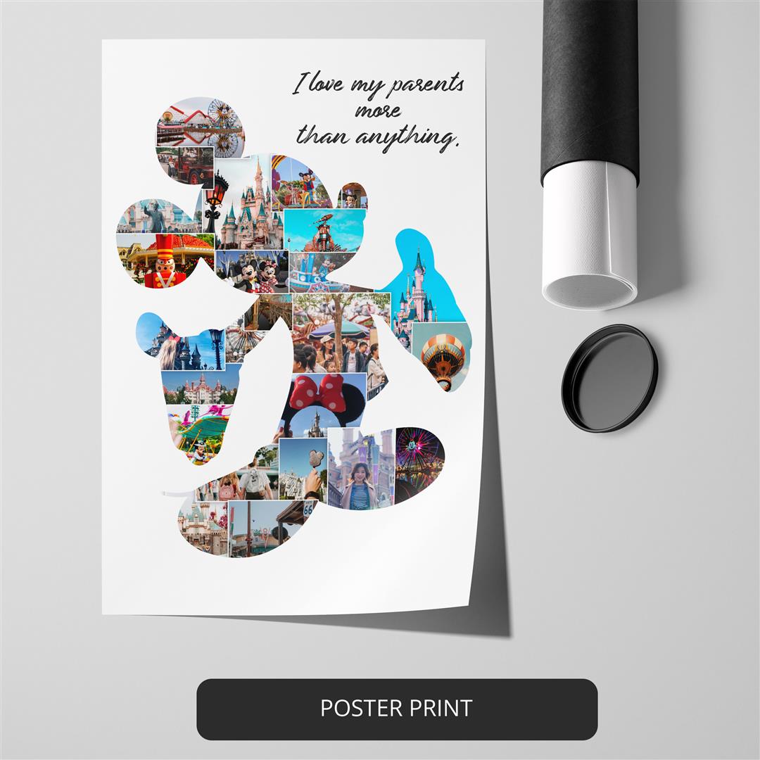 Mickey Mouse Collage - Custom Photo Gift for Mickey Mouse Lovers