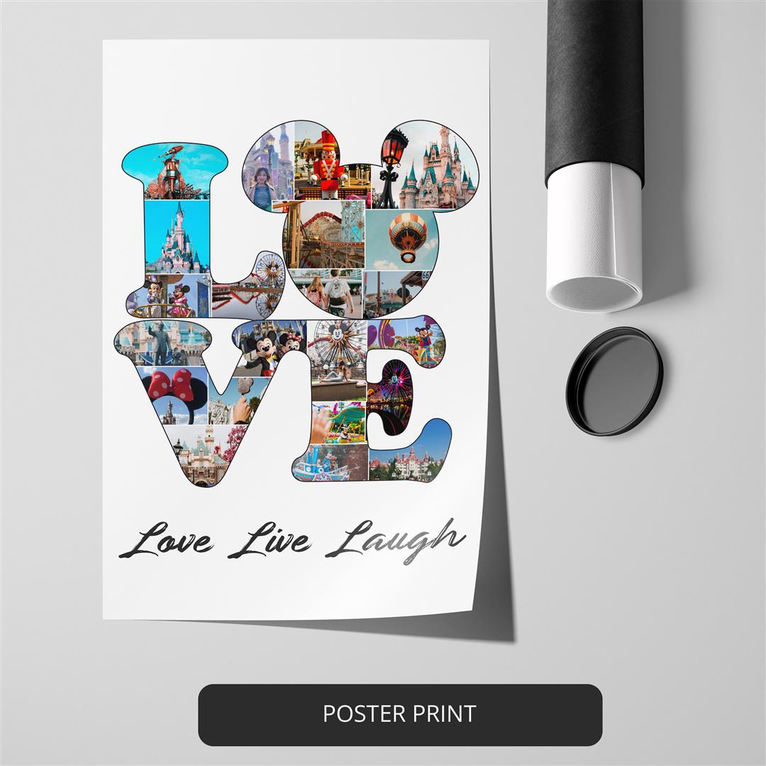 Disney Gifts for Kids - Customizable Disney Photo Wall Collage