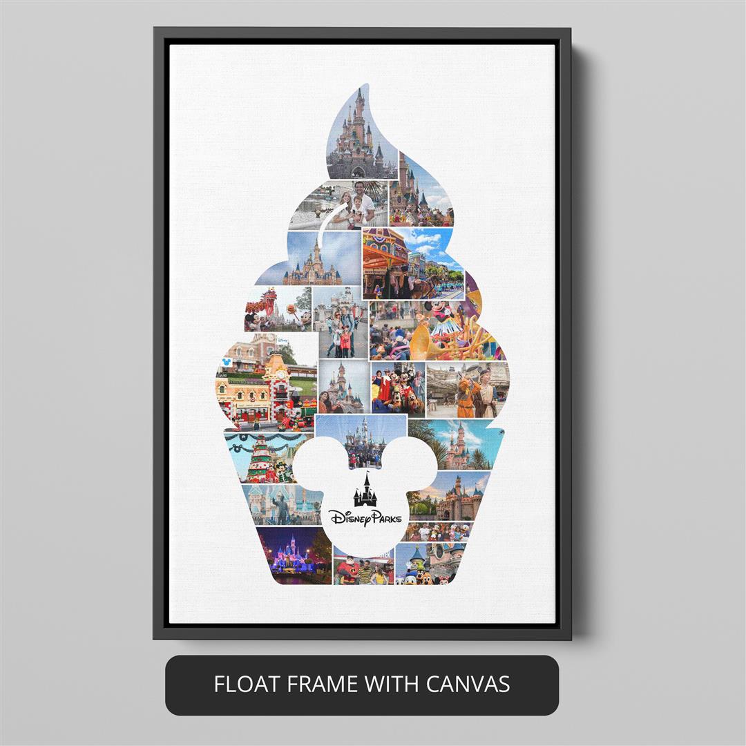 Disney Canvas Wall Art: Personalized Photo Collage for Disney Fans