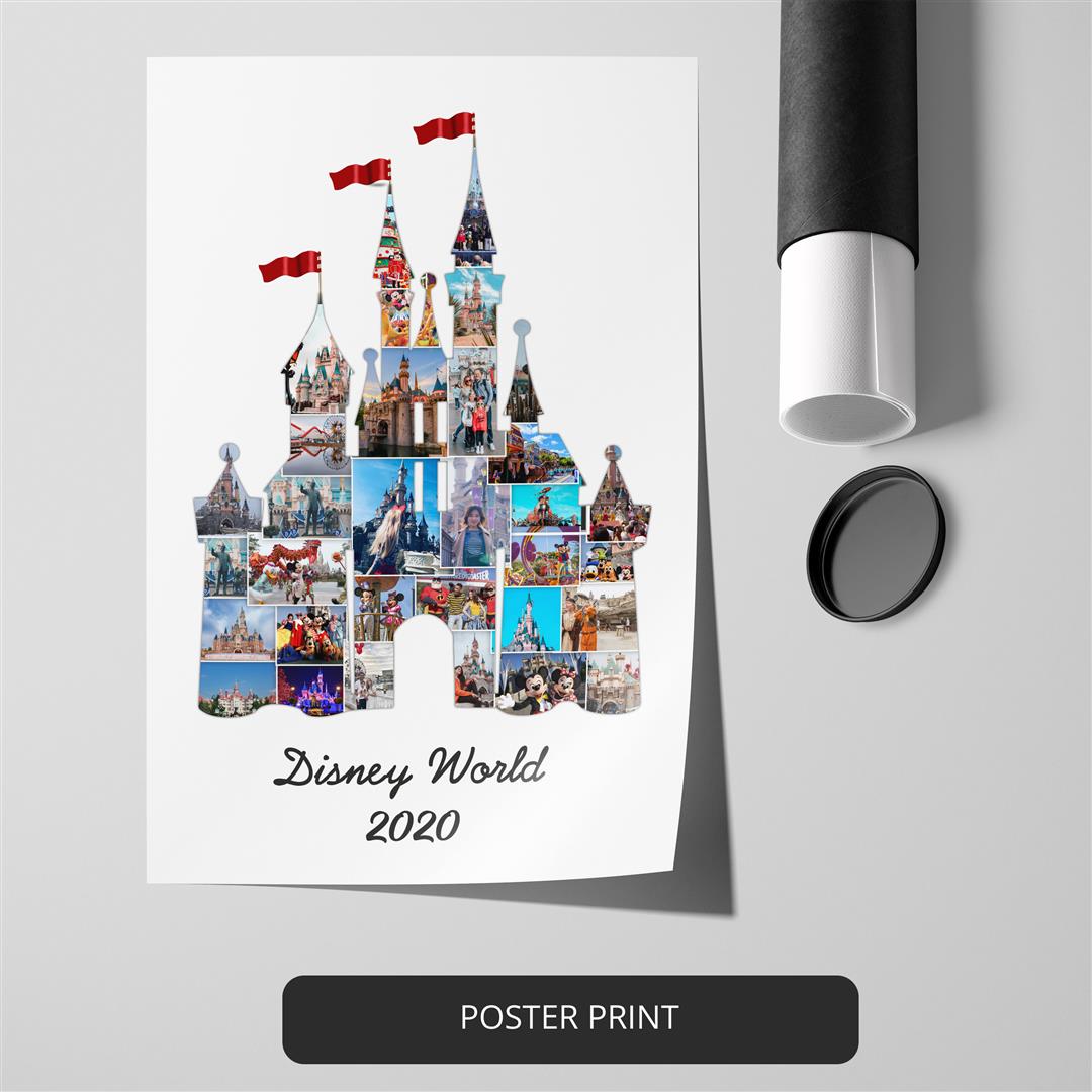 Disney Gifts for Her - Personalized Disney Castle Canvas Wall Art
