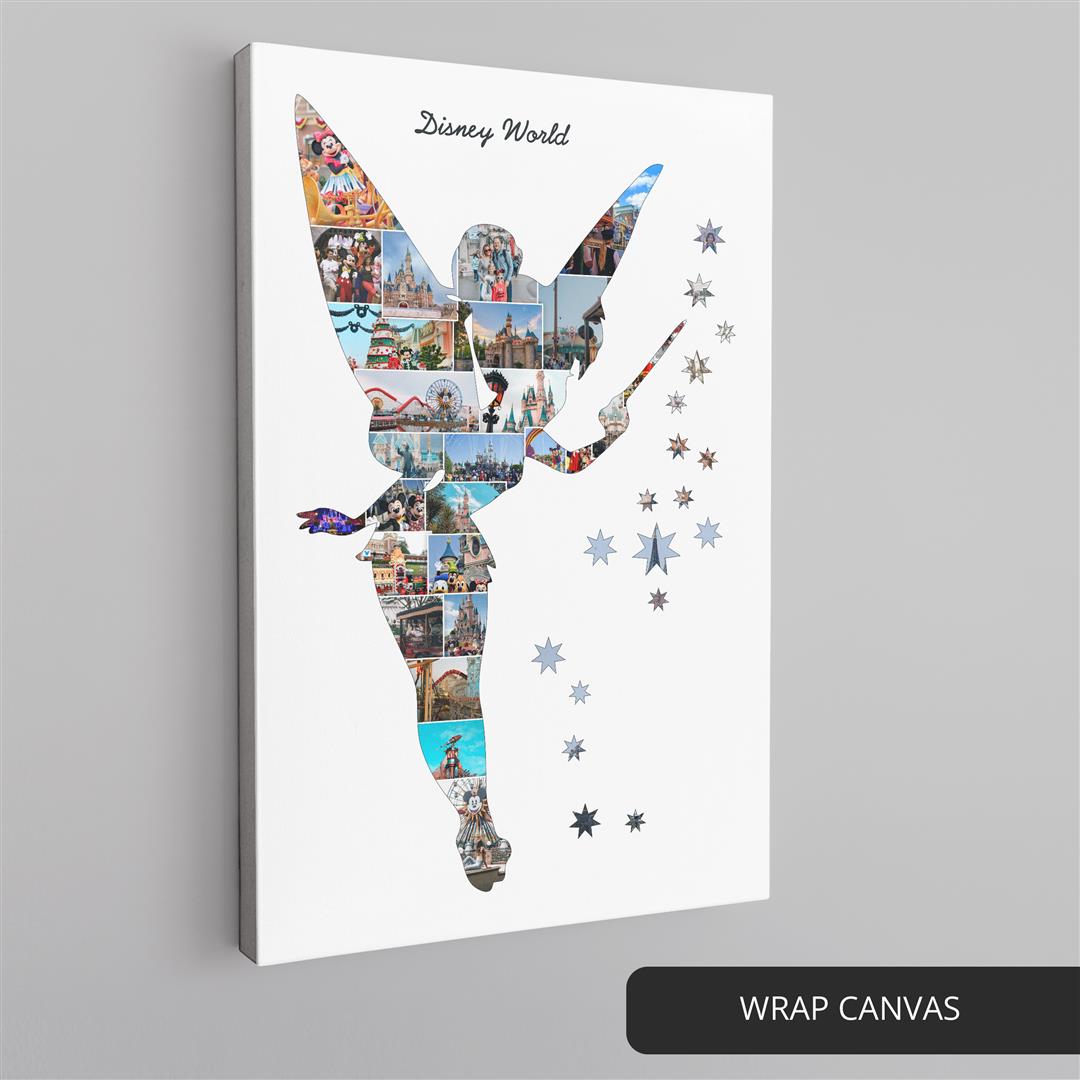 Disney Gifts for Kids: Personalized Photo Collage with Disney World's Tinkerbell