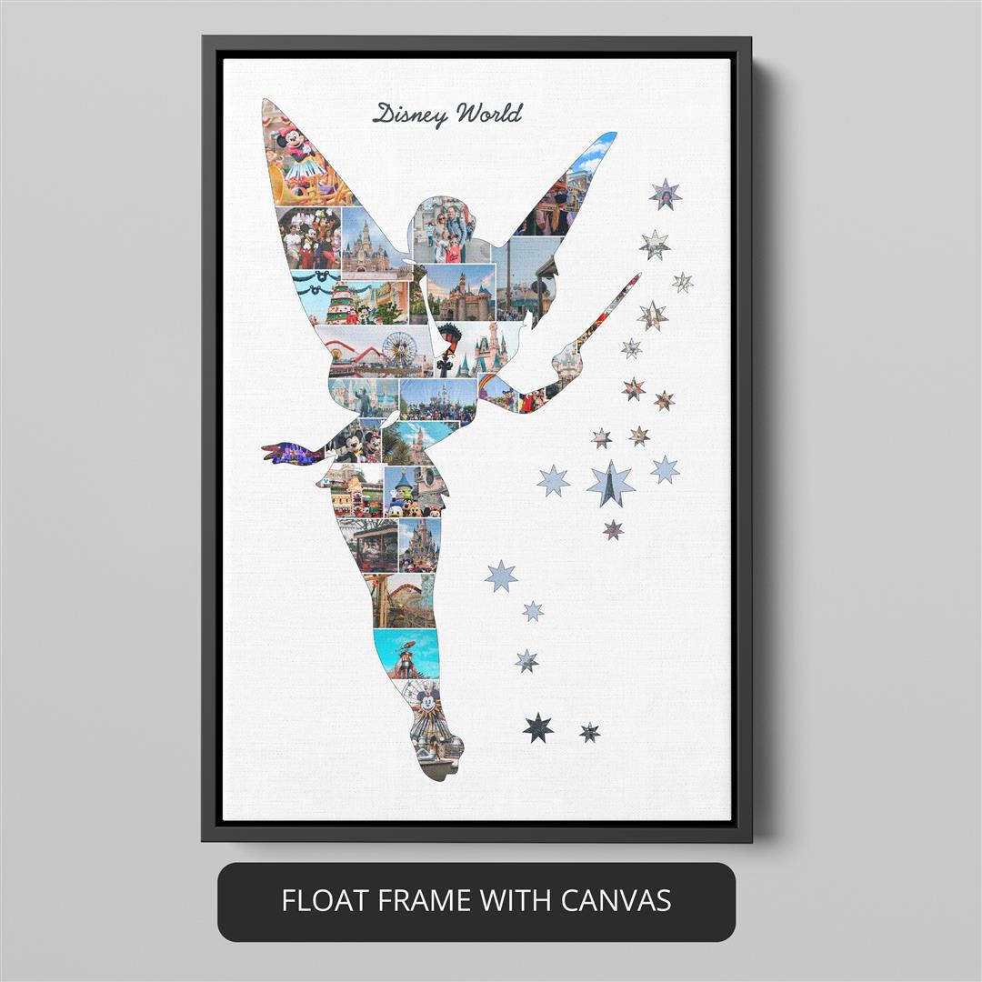 Disney Tinkerbell Photo Frame: Framed Tinkerbell Prints in a Custom Collage