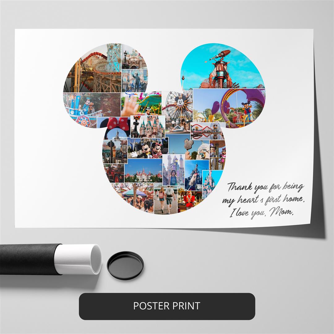 Unique Mickey Mouse Birthday Gifts: Customized Mickey Mouse Poster Art